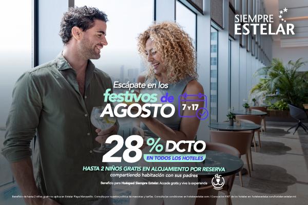 Escápate en los festivos de agosto ESTELAR Cartagena de Indias Hotel & Centro de Convenciones Colombia - Cartagena Escápate en los festivos de agosto ESTELAR Cartagena de Indias Hotel & Centro de Convenciones Colombia - Cartagena